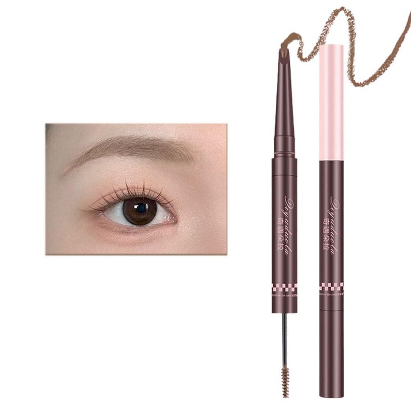 Double-ended eyebrow mascara, light-colored eyebrow pencil, natural-looking brows, soft and long-lasting color, non-fading eyebrow mascara